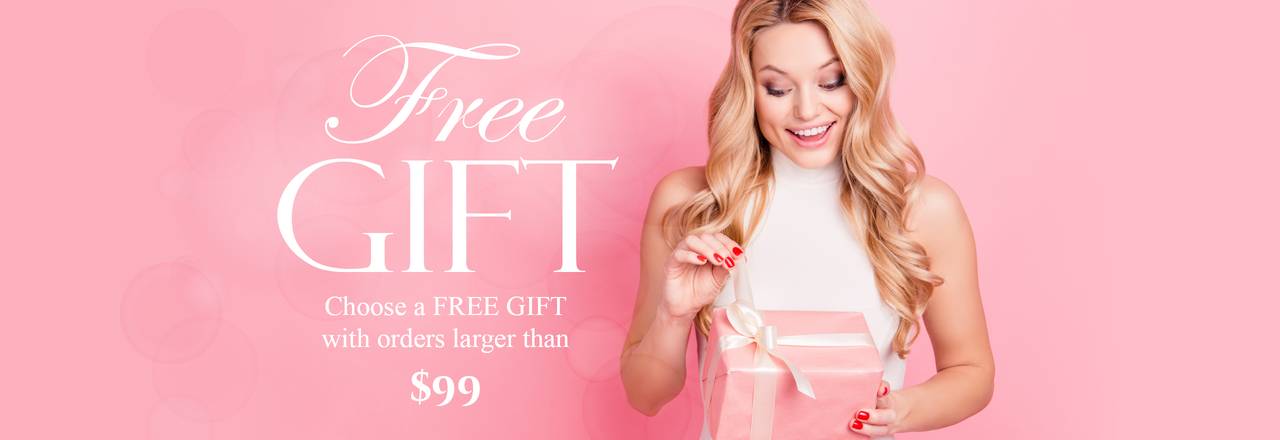 Landing banner for Free Gift with Order Above 189